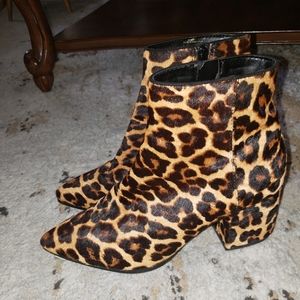 Aldo Leopard Print Booties